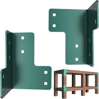 8PCS Heavy Duty Workbench Bracket Kit – 4mm Steel for 2x4 Lumber-4