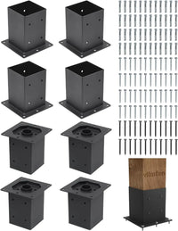 8-Pack 4x4 Post Base Brackets-1