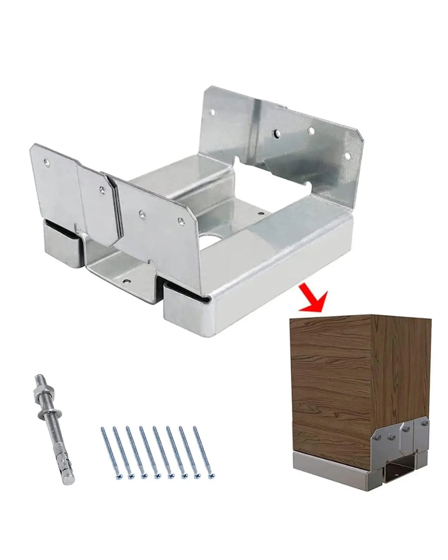 10 Pack 6x6 Post Base for Concrete Fasteners Included-1