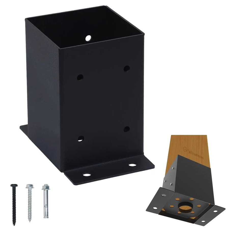 6-Pack 4x4 Edge-Mount Post Base Brackets-1