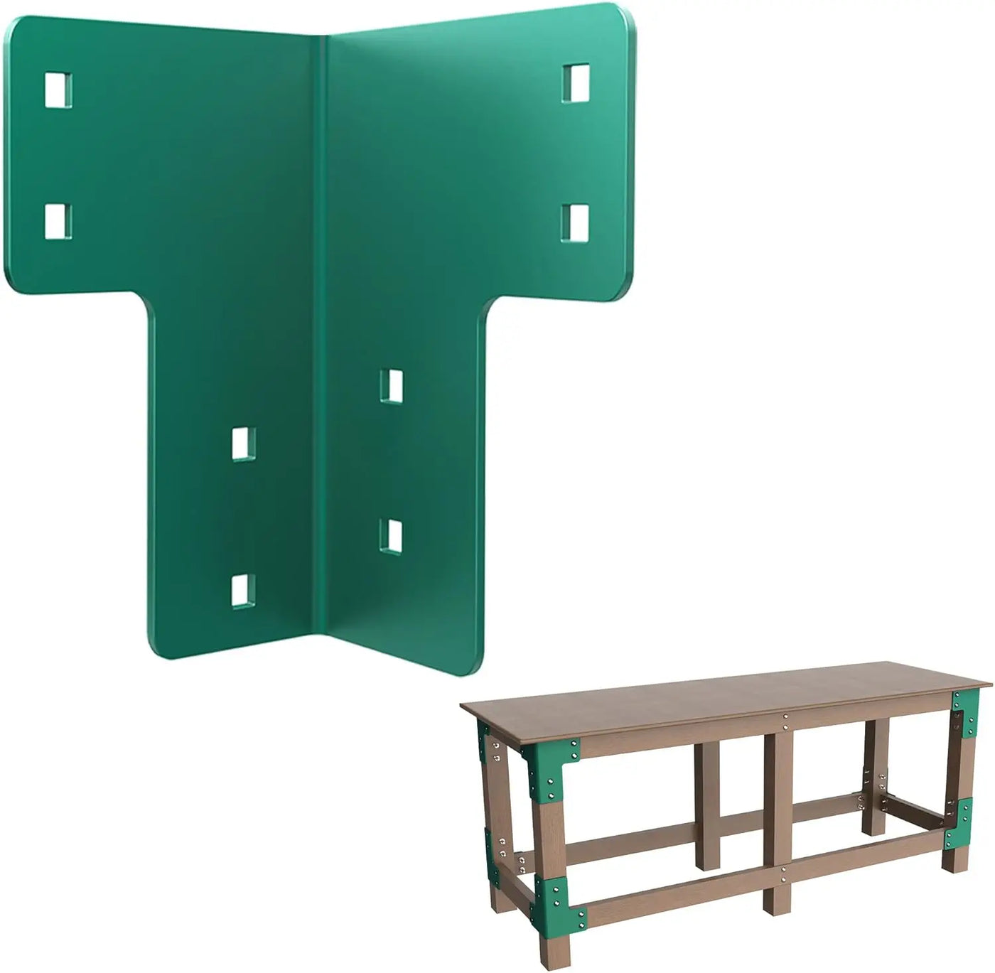 Heavy Duty Workbench Kit - 8 PCS 5mm Green Brackets-1