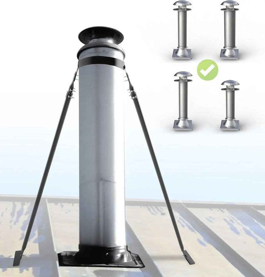 Extended Roof Chimney Support Kit -1