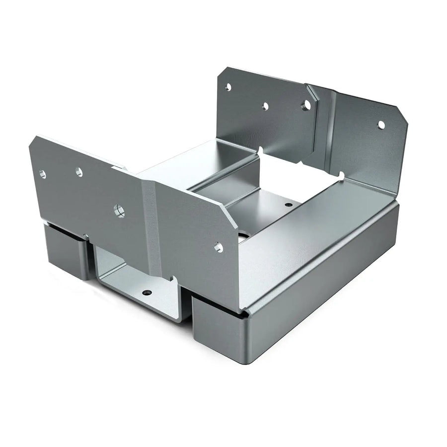 4-Pack 6x6 Heavy Duty Galvanized Post Bases-1