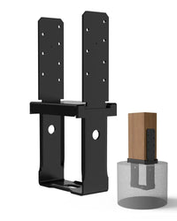 2 Pack 6x6 (5.5x5.5 Actual) Post Base - 1" Standoff-1