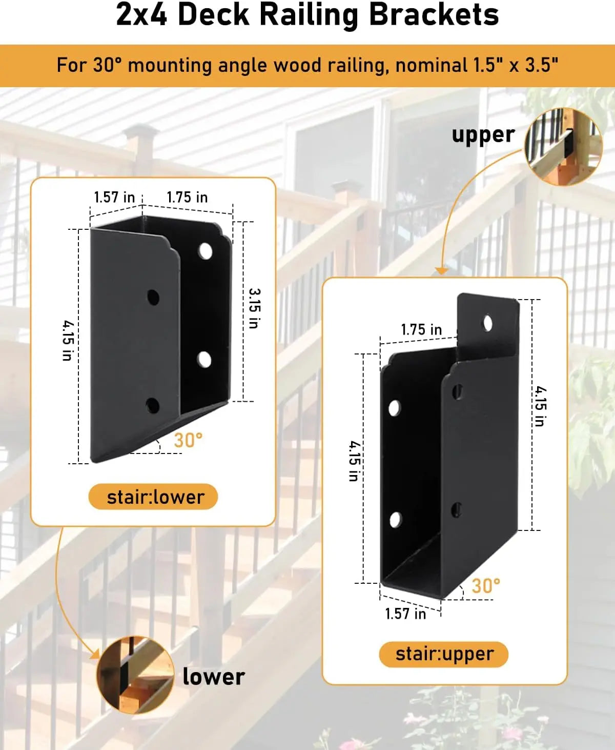 Heavy Duty Deck Railing Brackets-2