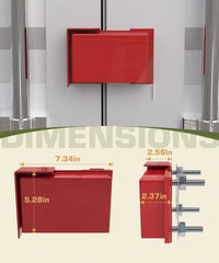 Shipping Container Lock Box Bolt On Heavy Duty Shipping Container Accessories with Padlock & 5 Keys