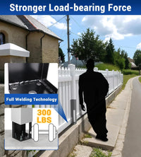5x5x24 Vinyl Fence Post Mount Tower with Outdoor Powder Coating-3