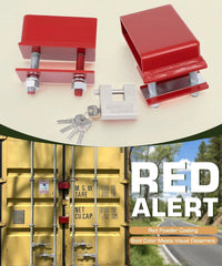Shipping Container Lock Box Bolt On Heavy Duty Shipping Container Accessories with Padlock & 5 Keys