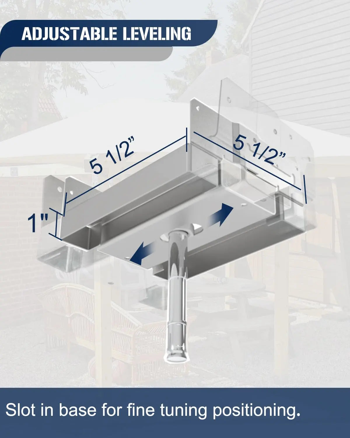 10Pcs 6x6 Concrete Deck Post Anchor Base-11