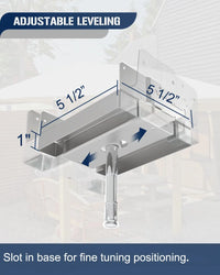 10Pcs 6x6 Concrete Deck Post Anchor Base-11