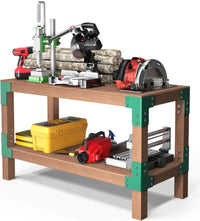 8PCS Heavy Duty Workbench Bracket Kit – 4mm Steel for 2x4 Lumber-7