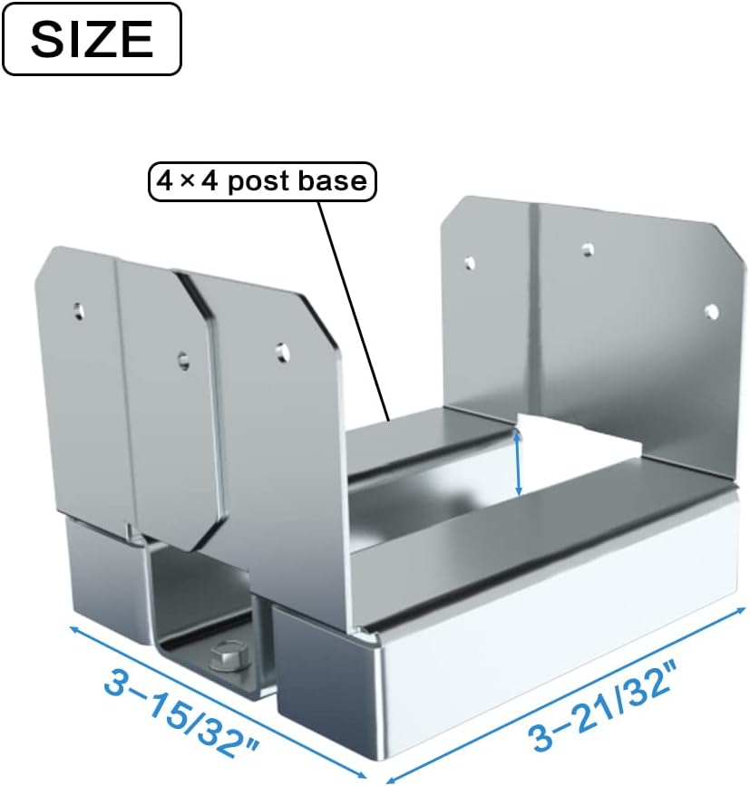 20pcs 4x4 Galvanized Steel Post Base