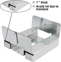 10Pcs 6x6 Concrete Deck Post Anchor Base-3