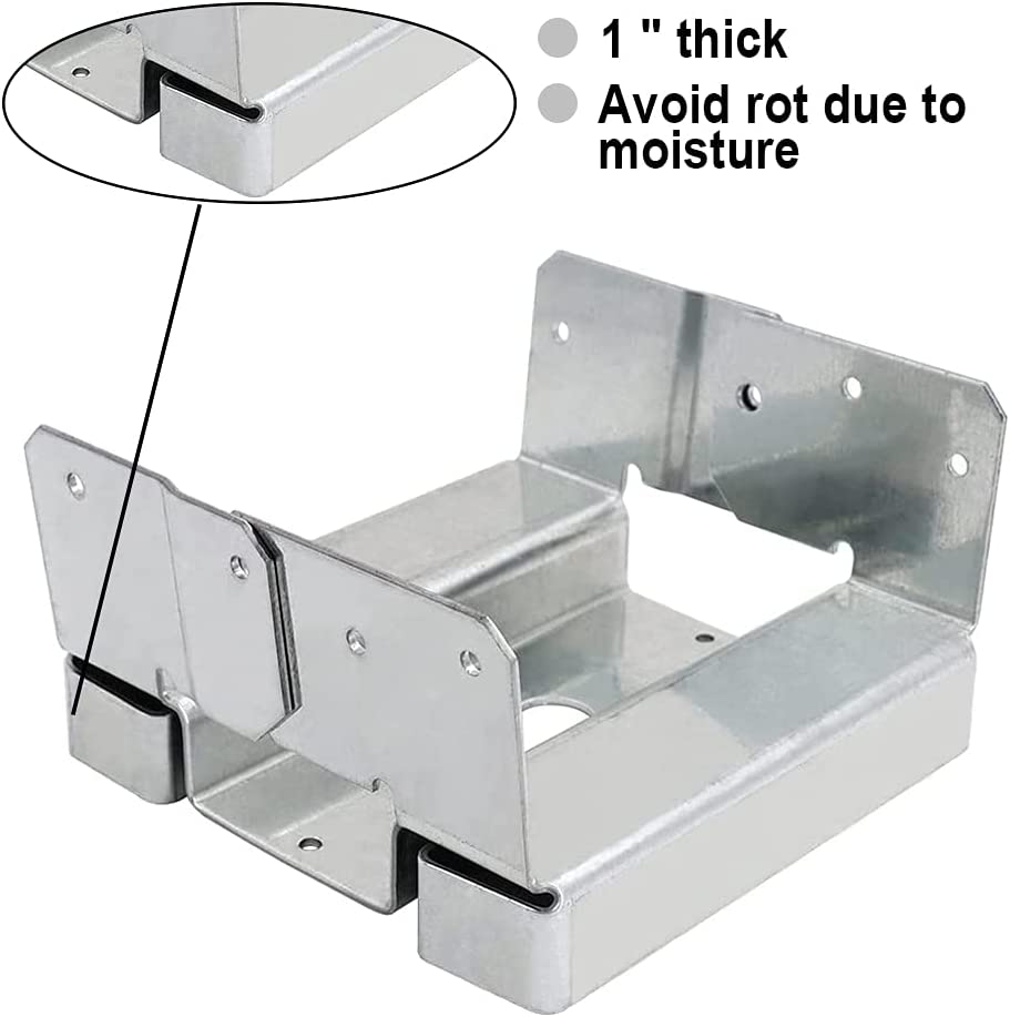 10Pcs 6x6 Concrete Deck Post Anchor Base-3