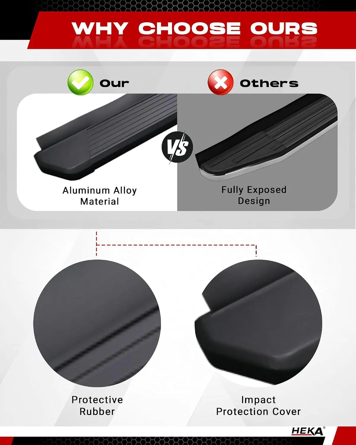 4.13" Running Boards Fit for 2021-2026 Jeep Grand Cherokee L 3-Row Aluminum Alloy Anti-Corrosion Side Steps Nerf Bars 2 pcs
