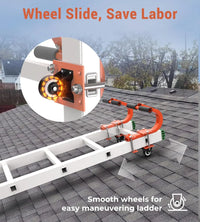 Ladder Roof Hook with Wheel - Heavy Duty 500 lbs for Roof Safety-5