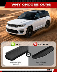 Running Boards Fit for 2022-2026 Grand Cherokee 2-Row WL – Except 4xe