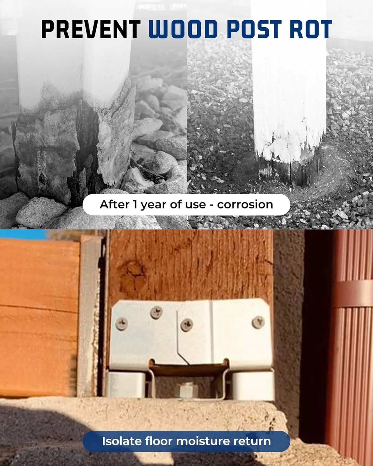 8x8 (7.5x7.5 Actual) Post Bases 4-Pack-5