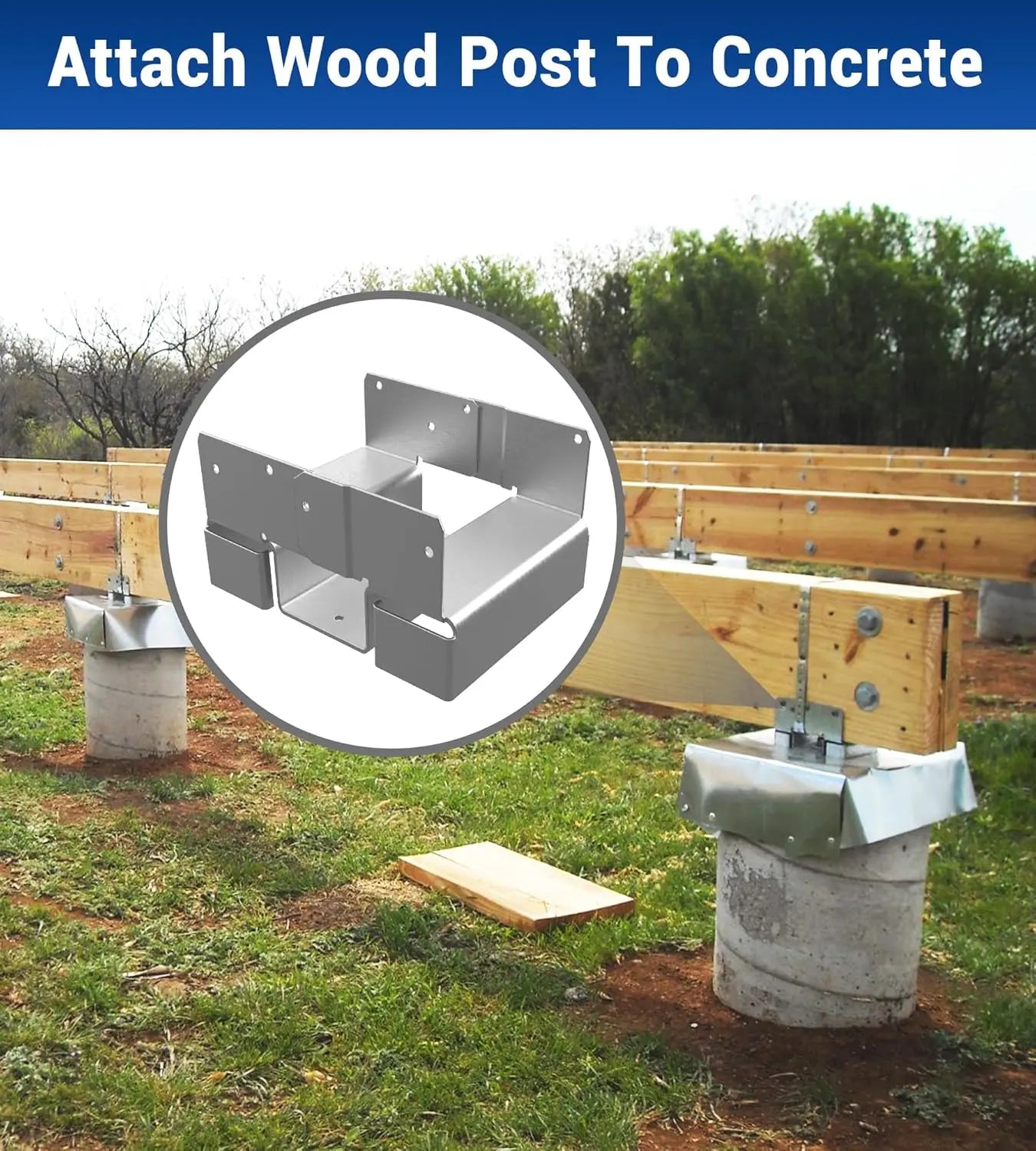 10 Pcs 4x6 Heavy Duty Post Base-5