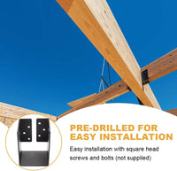 4x6" Black Joist Hanger