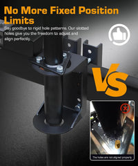 Bolt-On Trailer Jack Relocation Bracket for A-Frame & 3-Bolt Jacks