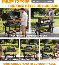 Upgraded Heavy-duty Foldable Grill Stand with Adjustable Height for Blackstone 17" & 22" Griddles