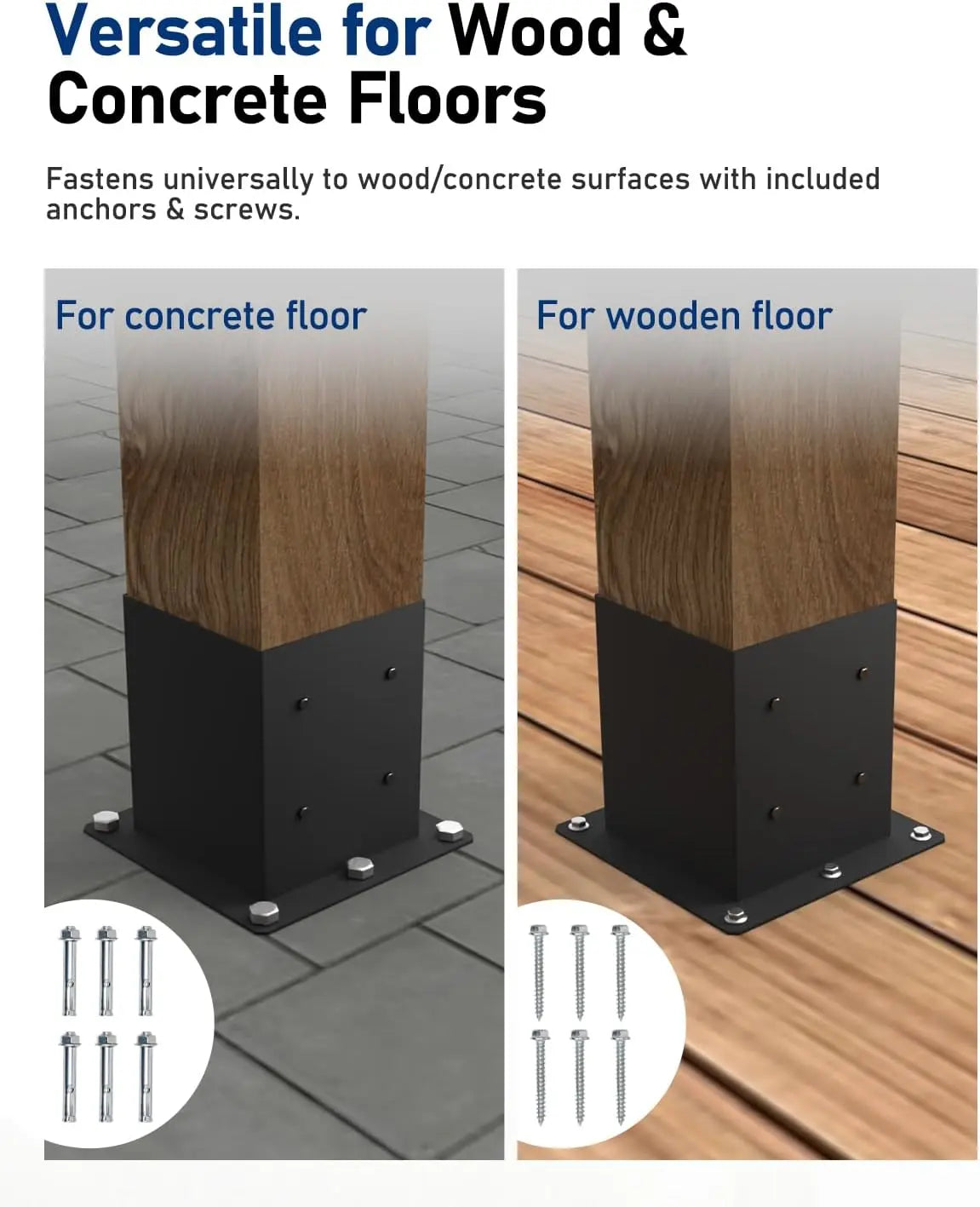 8-Pack 4x4 Post Base Brackets-6