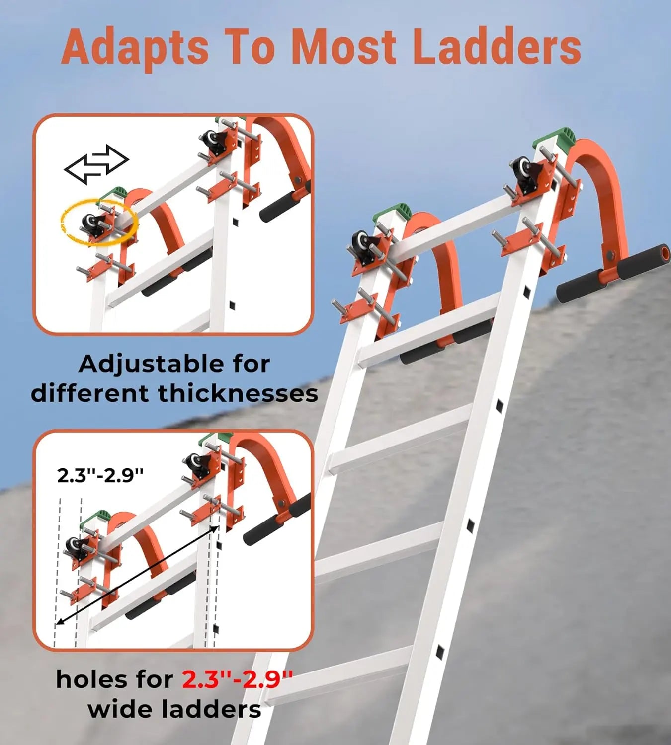 2 Pack Heavy Duty Steel Ladder Hooks-6