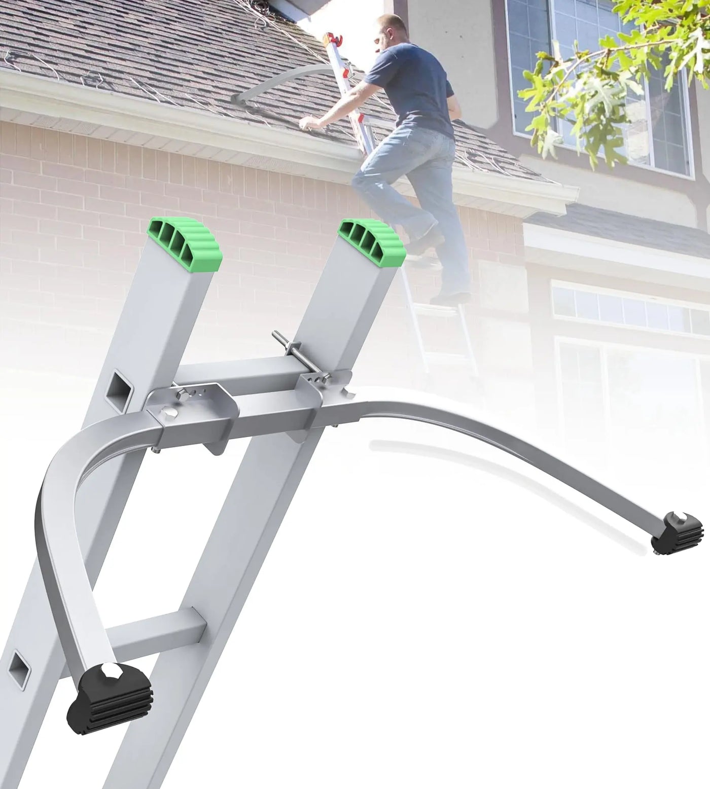 Vikofan Extension Ladder Stabilizer for Roof Gutter -1