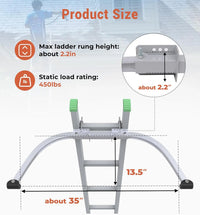 Vikofan Extension Ladder Stabilizer for Roof Gutter -3