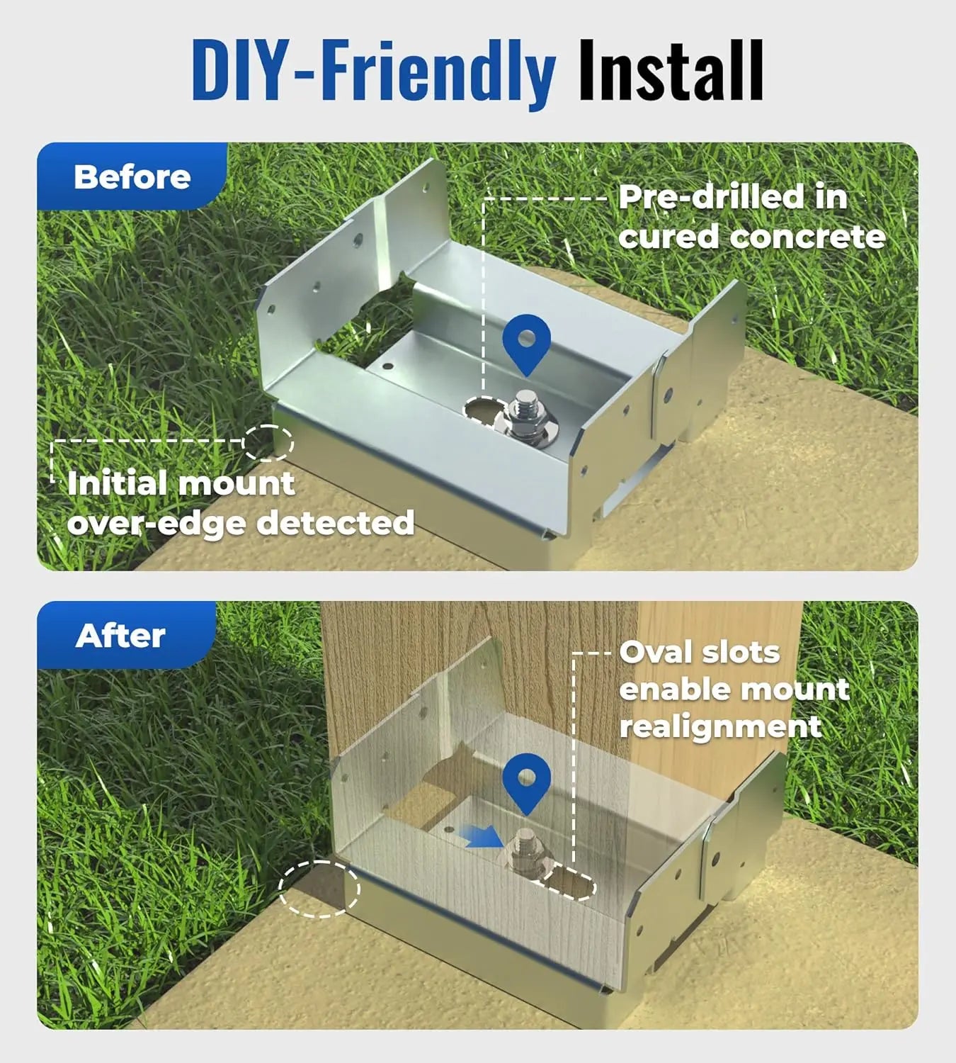 10-Pack 6x6 Post Base Heavy Duty-7