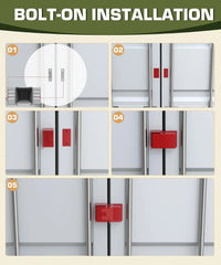 Shipping Container Lock Box Bolt On Heavy Duty Shipping Container Accessories with Padlock & 5 Keys
