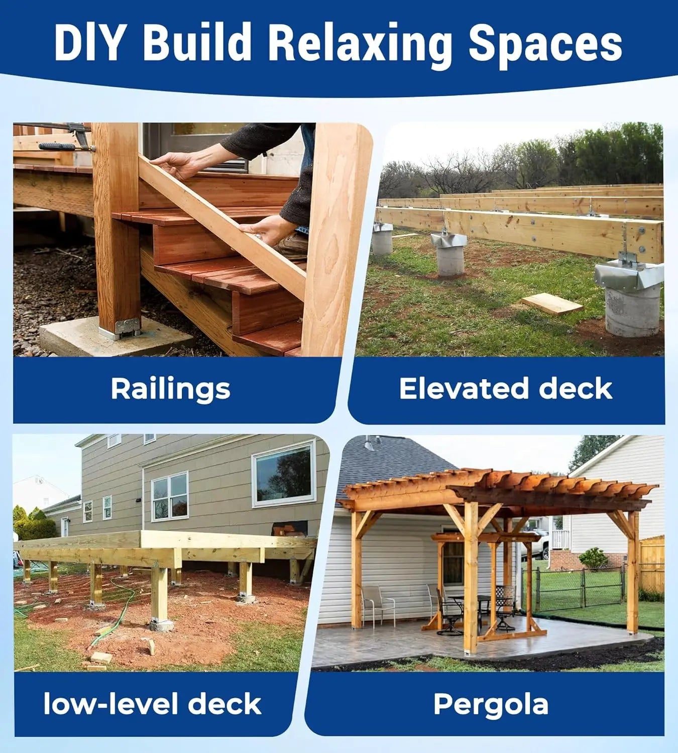 6x6 Post Base – 1 Pack for Actual 5.5"x5.5" Wood Posts-7
